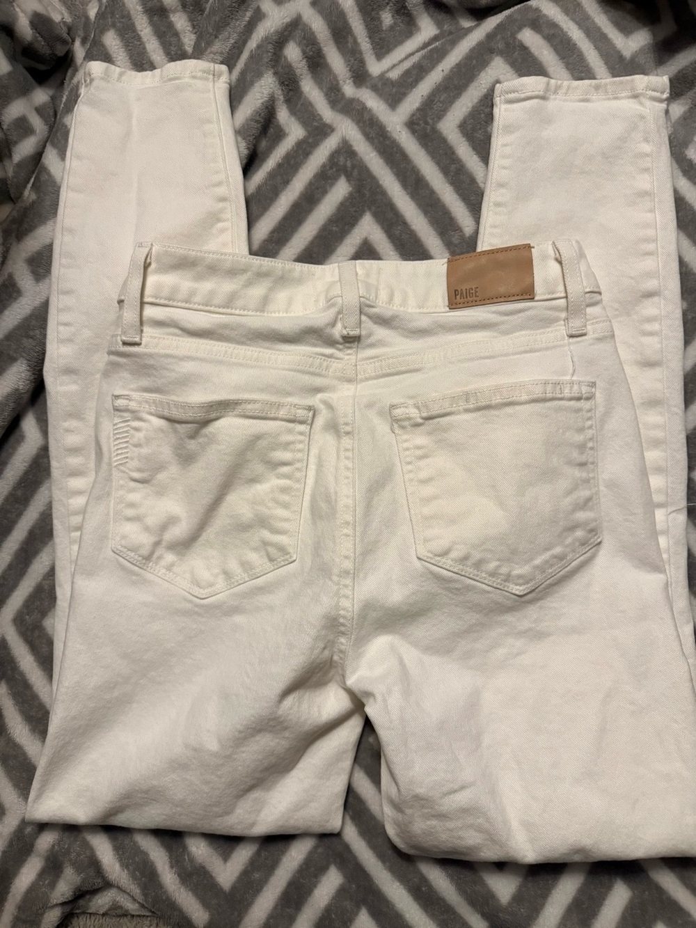 PAIGE Cream Skinny Jeans - Picture 2 of 6